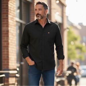 Ariat Black Long Sleeve Casual Button-Down Shirt